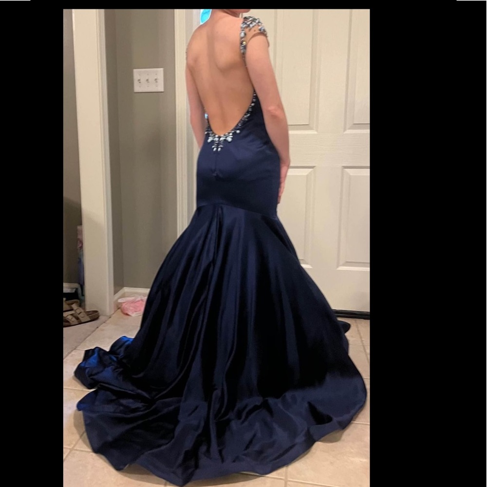🔥SHERRI HILL BACKLESS PROM DRESS BALL GOWN🔥